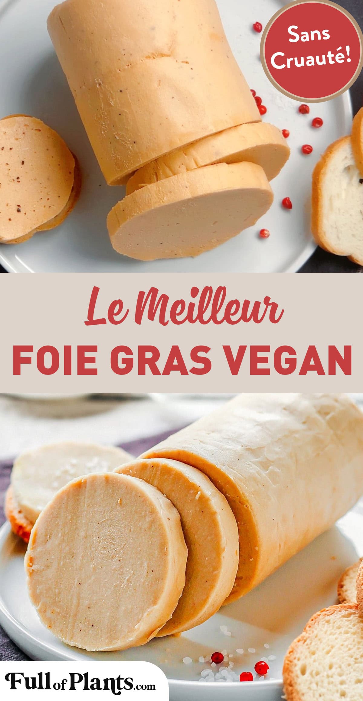 Ne cherchez plus ! Ce foie gras vegan est tout simplement bluffant ! Incroyablement fondant, riche, et savoureux, c'est tout simplement le meilleur foie gras vegan !